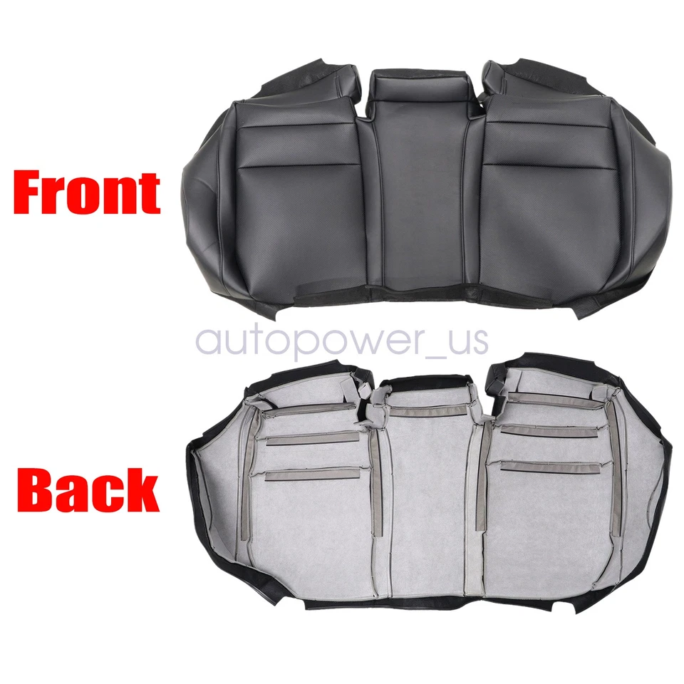 Cubierta de asiento de cuero perforado inferior de banco trasero para Acura TSX 2009-2014 4 puertas Foto 4 de 4