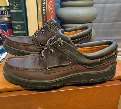 Timberland Authentic Classic Boat Shoes Men s Size 9 M Leather Traction, Comfort