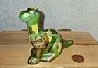 FENTON GREEN CAMO "GONE HUNTING" DINOSAUR FIGURINE LIMITED EDITION #15/42