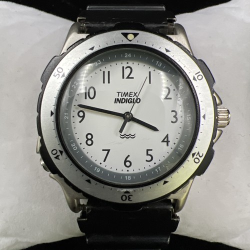 VTG 1995 Timex Indiglo Field Camper Men’s Watch (works, new battery) 7” Stretch