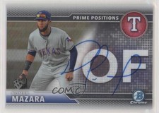 2016 Bowman Chrome Prime Position /250 Nomar Mazara #PPA-NM Rookie Auto RC 3p0
