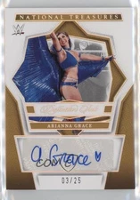 2024 Panini National Treasures WWE Holo Silver 3/25 Arianna Grace Auto 00ws
