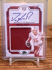 2025 Panini Nat'l Treasures Dylan Raiola Auto Patch Blue /49 Nebraska RC