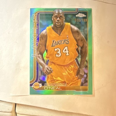 Topps Chrome Aqua Refractor Shaquille O'Neal /199 Los Angeles Lakers #242