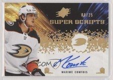 2021-22 SPx Superscripts Gold 6/25 Maxime Comtois #SS-MC Auto 8tn
