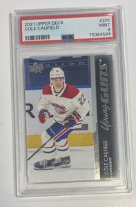 2021-22 Upper Deck Series 1 - Young Guns Cole Caufield #201 (RC) PSA 9