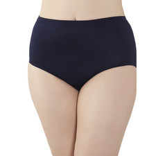 Fit for Me by Fruit of the Loom Women's Plus Size Microfiber Brief Underwear 3pk