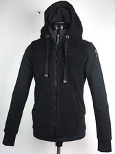 PARAJUMPERS MOEGI Jacket Woman Fleecejacke Sweatjacke Black Gr.XXS NEU ETIKETT