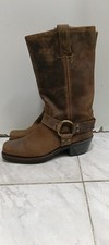 Frye 12R Harness Boots Womens 7 M Brown Leath...