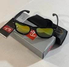 Ray-Ban Wayfarer RB2140 Sunglasses  Gloss Black Frame And Fire Lenses 🚨