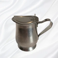 Vintage Oneida Stainless Steel Creamer Pitcher with Lid -Restaurant Ware