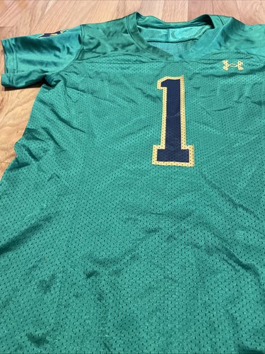 Notre Dame Fighting Irish New Under Amour Women Small Authentic Practice Jersey - Picture 3 of 13