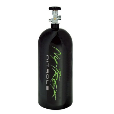 NyTrex 120051, Nitrous Oxide Bottle with Hi-Flow Valve, Gloss Black, 10 lbs.