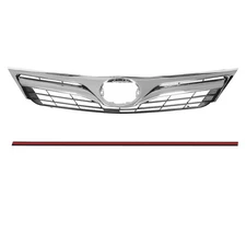 For Toyota Camry LE XLE 2012-2013 2014 Front Upper Bumper Grille Plastic Chrome
