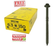 ForgeFix SPETF150G Spectre TimberFix Screws 6.3 x 150mm (Box 50) FORSPETF150G