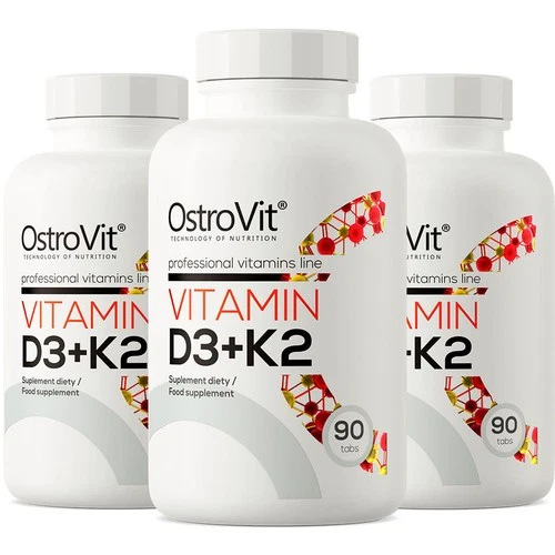 OSTROVIT VITAMIN D3 + K2 - 90-270 Tablets - Bone Immune Muscular System Support