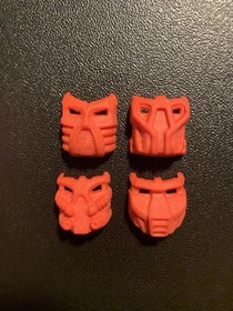 Lego Bionicle Lehvak Red Krana Mask Set Of 6, Za Vu Ca Yo  Su Bo