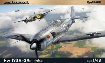 FOCKE WULF Fw 190A-3 Light Fighter (5 Décos) EDUARD PROFIPACK 1/48 PLASTIC KIT - Photo 1/4