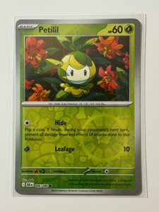 2025 Pokemon Black Bolt English BLK EN 006/086 Petilil (Reverse)