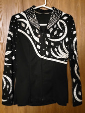 WESTERN PLEASURE SHOW SHIRT JACKET HORSEMANSHIP SHOWMANSHIP HORSE HOBBY M