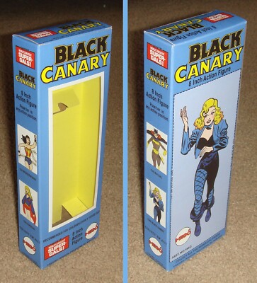 MEGO 8'' BLACK CANARY CUSTOM BOX ONLY