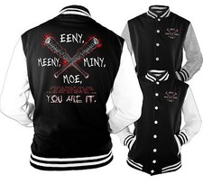 Veste universitaire pour homme Eeny Meeny Miny Moe You are it Walking Zombie Dead EE6217CJ