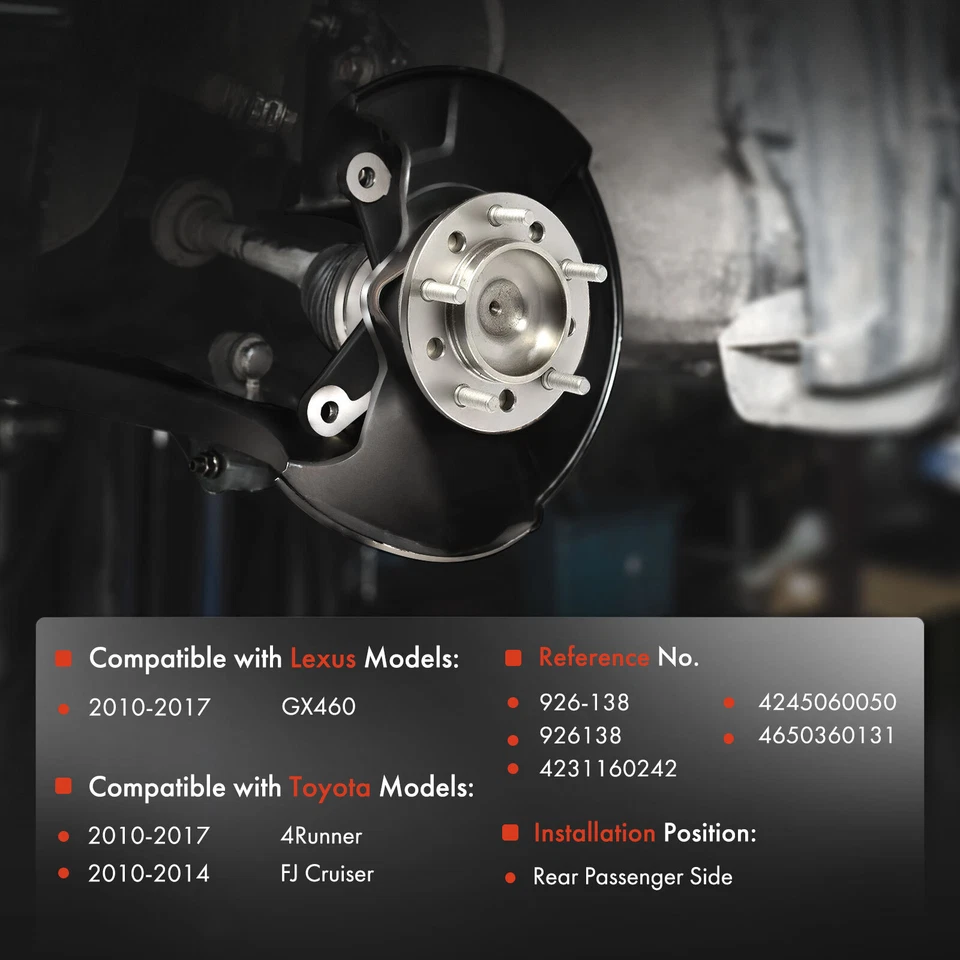 Conjunto de eje de transmisión trasero derecho para Toyota 4Runner Lexus GX460 2010-2017 Foto 2 de 4