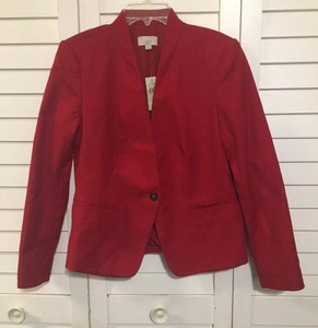 ann taylor red blazer