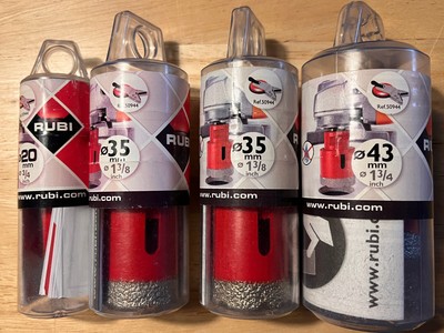Rubi Diamant Bohrer 4er Set 20mm 35mm 43mm