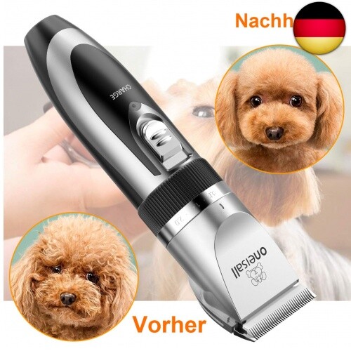Oneisall Tierhaarschneidemaschine Hundeschermaschine Schermaschine Hund