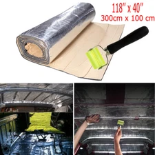 118"x40" Sound Deadener Car Insulation Automotive Heat Shield Self-adhesive 10mm