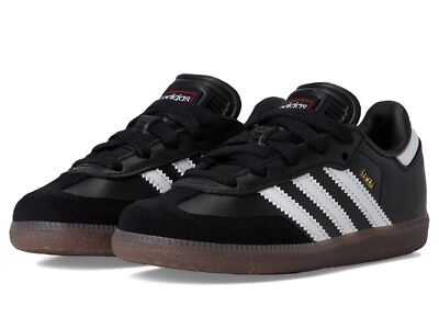 adidas Samba Indoor Sneaker Black/White/Gum 5.5 US Unisex Big Kid
