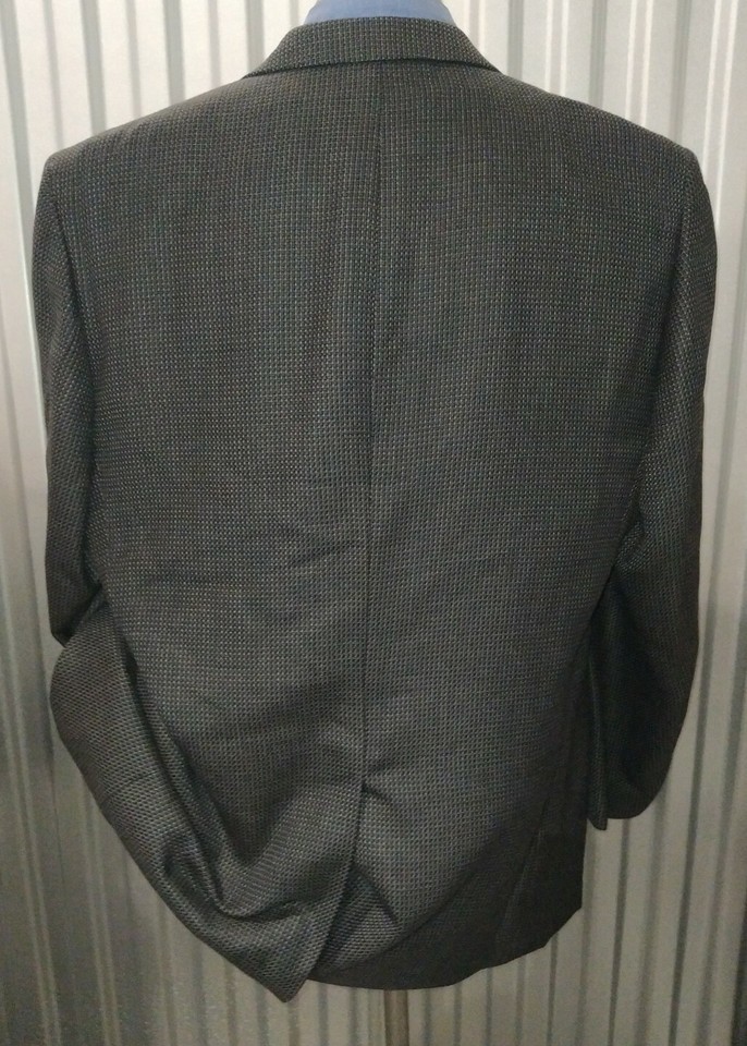 NWT 48L Teal Blue Orange Black Tweed Check Blazer Sport Coat Jacket eBay