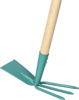 Kotarbau® Doppelhacke Mit 3 Zinken FüR Gartenarbeiten 136 Cm Mit Holzstiel