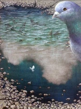 Oil Paintings Original Art Canvas Symbolic Reflection - I Dreamt I Was the Sea