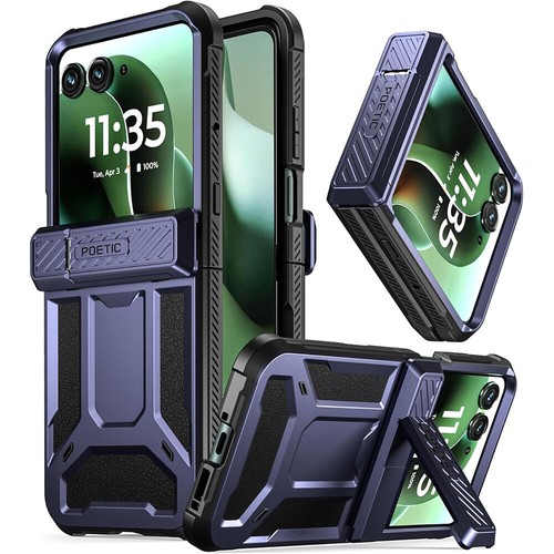 For Motorola Moto Razr Ultra 2025 Case With Kickstand Shockproof Cover Blue - 第 2/8 張圖片