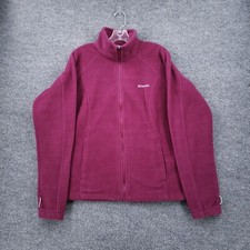 Columbia Jacket Womens XL Red Benton Springs Full Zip Fleece Mock Neck Outdoor