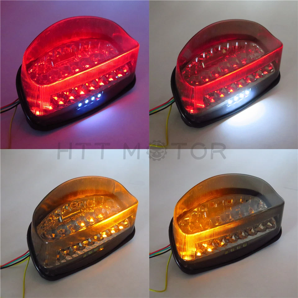 Luz de freno trasera LED señales de giro humo para Honda 1997-98 CBR1100XX HORNET 250 Foto 2 de 4