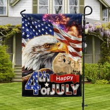 Happy 4th Of July Independence Day Flag Graden Flag