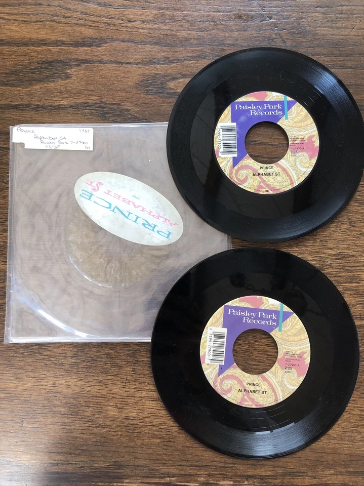 PRINCE Vintage 1988-91 Vinyl 7” Single 45rpm Lot Of 5 Mint ALPHABET ST, CREAM + - Image 2 of 4