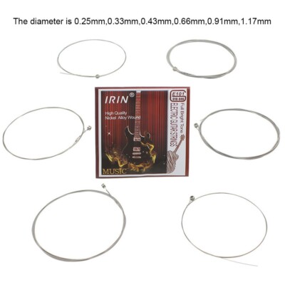6-teiliges Set Irin E-Gitarrensaiten klare Stimme sch?n und bewegend