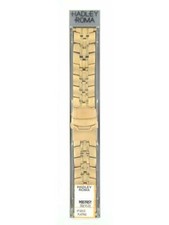 Hadley-Roma Man's 16-22mm Gold-Tone IP Gold Plating Watch band HR2506121 