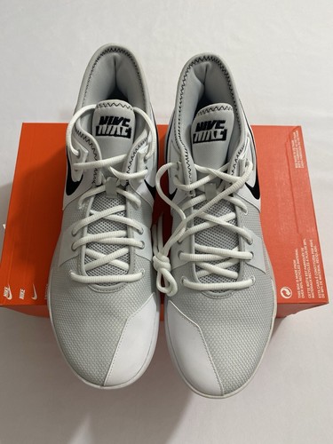New Mens Size 13 White Black Nike Air Max Impact 2 Basketball Shoes Cq9382 100 - Picture 2 of 10