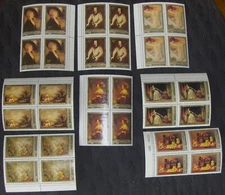 Russian Soviet ART stamps. Paintings, 8 different blocks MNH 1984-1985  (B)