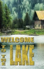 Welcome To The Lake Garden Flag Cabin Double Sided Yard Decor Banner