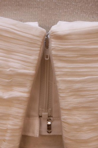 JCrew Silk Chiffon Nadia Gown $650 12 Ivory wedding formal cocktail party - Picture 5 of 7