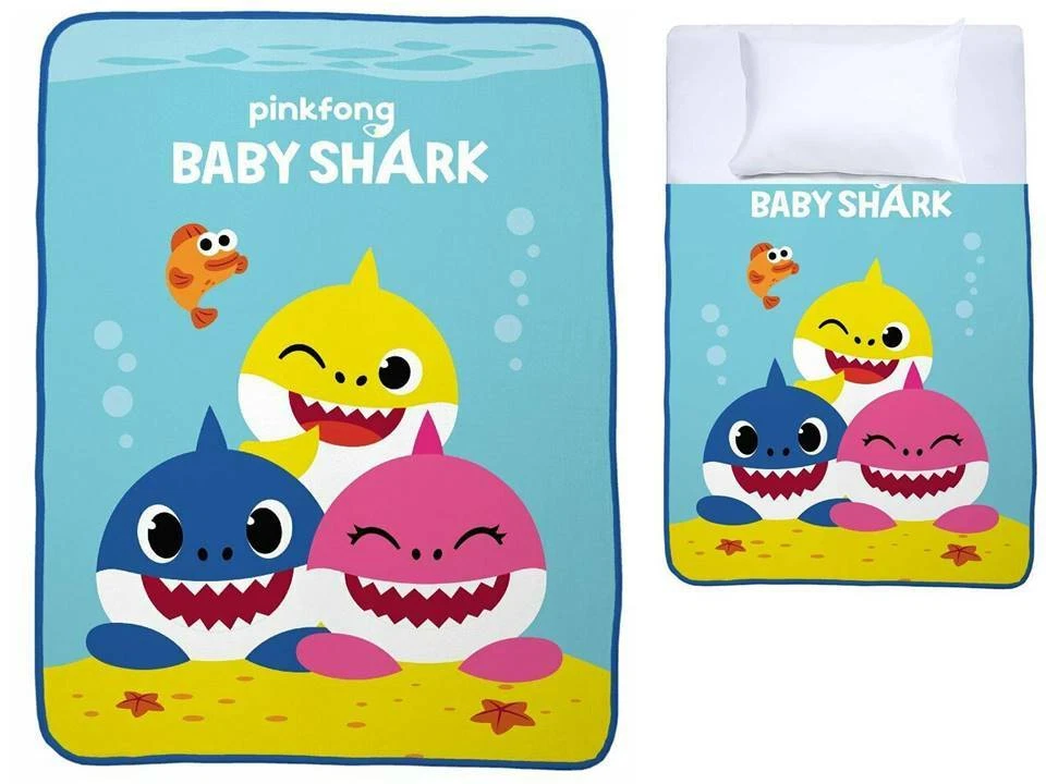 Baby shark singing blanket hot sale
