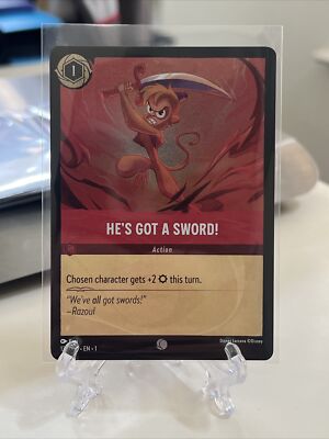 He's Got a Sword! 132/204 Cold Foil Common Disney Lorcana NM