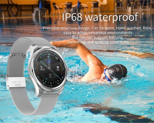 Mintsin Smart Watch for Android and iOS, Fitness Sleep Monitor Heart Rate Phone - Zdjęcie 7 z 12