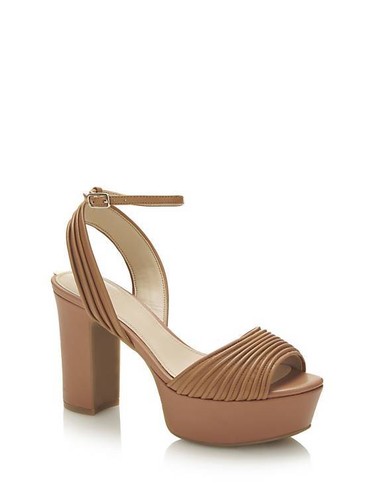 Guess Sandali Donna Plateau Crema